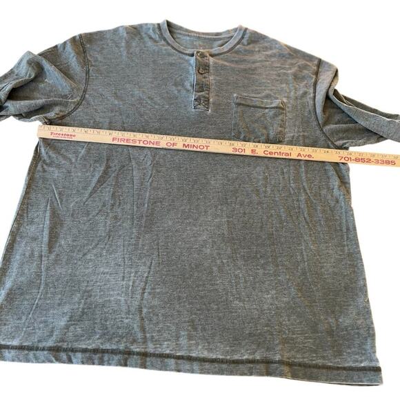 Redhead Co. quarter button down, crewneck, T-shirt, men's size 2 XL - Picture 8 of 9